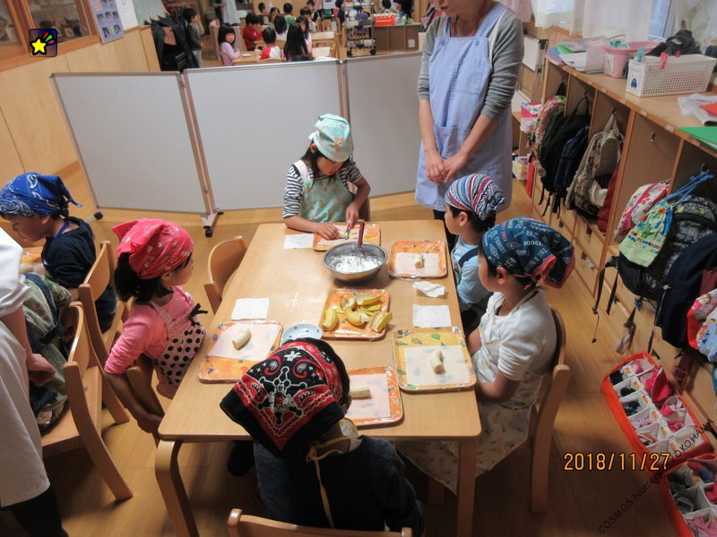 ほしぐみ　バナナホイップサンドをつくろう11月27日