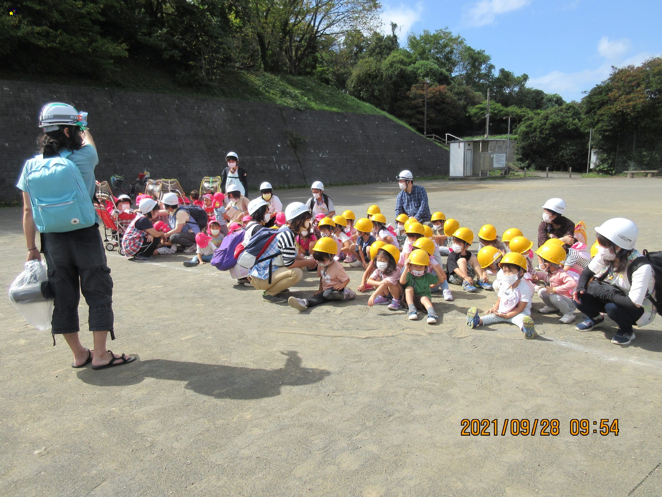 防災訓練をしました。