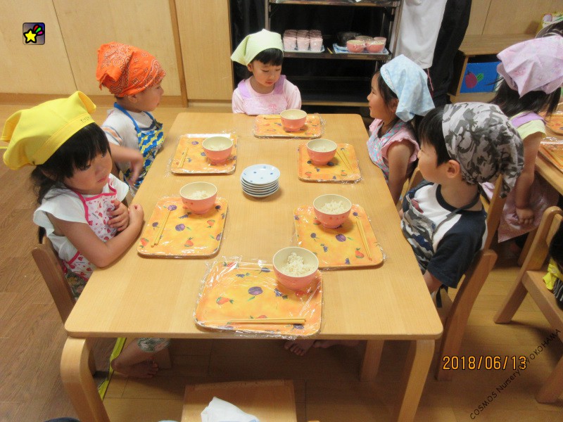 にじぐみクッキング　６月１３日（水）