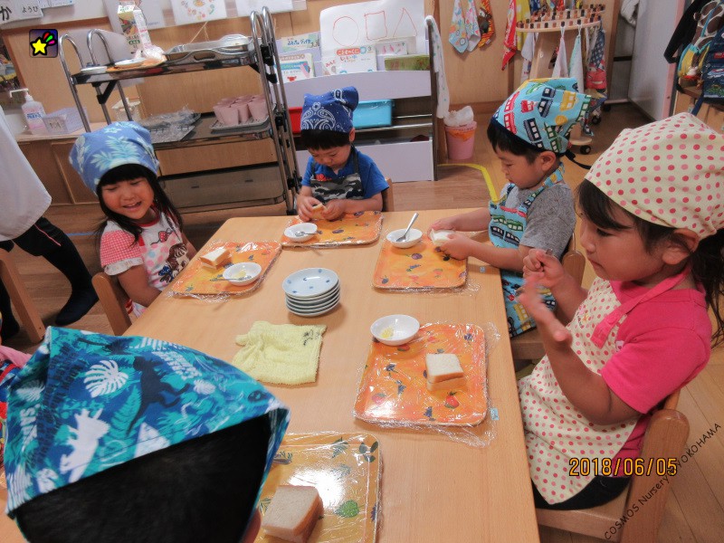 つきぐみクッキング　6月4日（火）